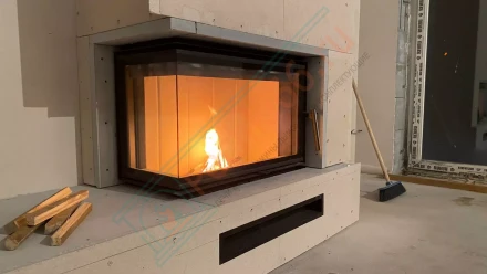 Каминная топка Romotop HEAT R/L 2G S 70.44.33.23 под ключ (монтаж 09.2020)