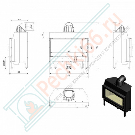 Стальная топка NADIA/14 (Kratki)