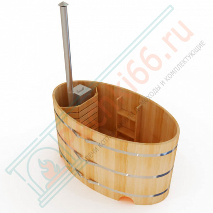 Японская баня Фурако овальная с внутренней печкой 120х180х120 (НКЗ)