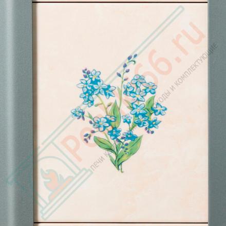 Печь-камин Бавария Угловая Незабудка, с плитой (ЭкоКамин) до 195 м3