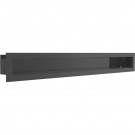 Каминная решётка черная Mila Small 120x900 (Kratki)