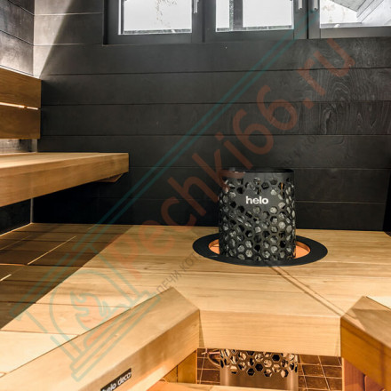 Печь для бани и сауны Himalaya 105 (пульт Elite в комплекте; 10,5 кВт; цвет сталь; 100 кг камней)