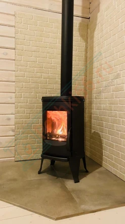 Печь-камин Guca Eliptiko под ключ (монтаж 06.2019)