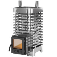 Банная печь ASTON 20 INOX стекло