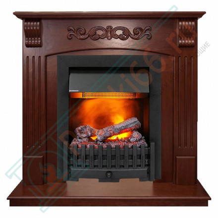 Электрический каминокомплект Sorrento угловой - Орех с очагом Danville Black FB2