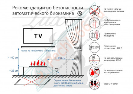 Биокамин автоматический 600 RC INOX (Good Fire)