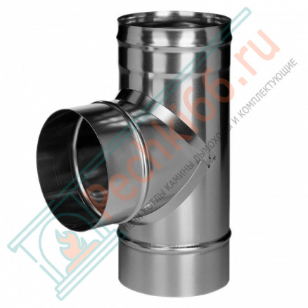 Тройник 90° без изол (НЕРЖ-321/0,5) d-150 (Дымок-Lux)