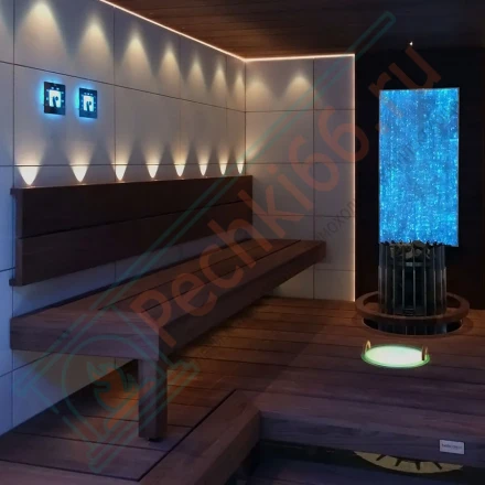 Термометр для сауны Cariitti SQ белый, требуется 1 оптоволокно D=2-4 мм