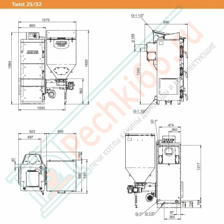Котел автоматический Twist Plus 32 (Zota) 32 кВт