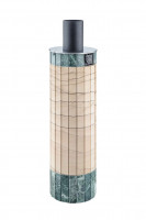 Дымоход - конвектор Окаменевшее дерево перенесённый рисунок + Змеевик, d-115, L=1000 мм (Feringer)