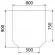 Притопочный лист VPL061-INBA, 900Х800мм, зеркальный (Вулкан) в Кургане