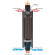 Дымоход - конвектор Окаменевшее дерево перенесённый рисунок + Россо Леванте, d-115, L=1000 мм (Feringer) в Кургане
