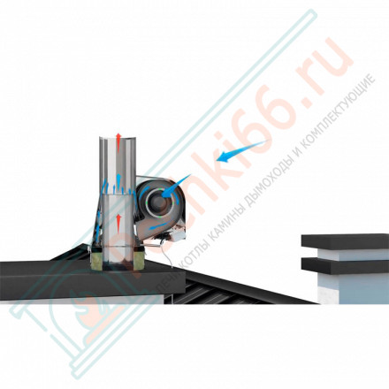 Дымосос для стальных дымоходов GCK-CH-B-K d 150 (Darco)