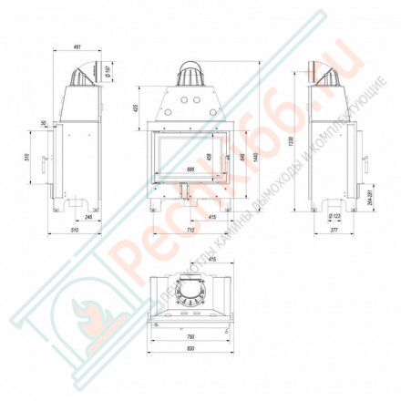 Стальная топка MBO (Kratki)