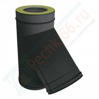 Тройник 45° V50R с изол (AISI-310S/0,8-ОЦИНК-RAL/0,5) d-300/400 (Вулкан-Cerablanket)