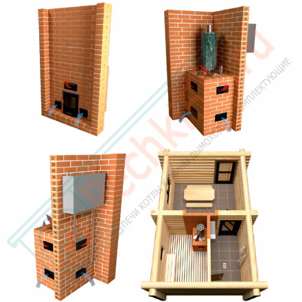 Печь для бани Анапа (ИзиСтим)