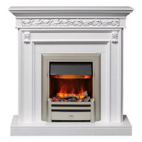 Каминокомплект Valletta - Белый (Ширина 1040 мм) с очагом Chesford