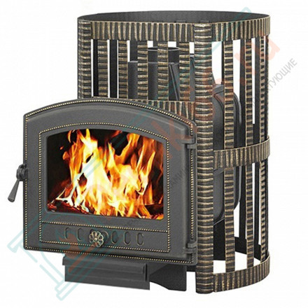 Чугунная печь для бани Легенда Ковка 16 224 (Везувий) до 18 м3