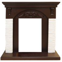 Портал Bern Сланец мелкий белый / Темный дуб (Высота 975мм)