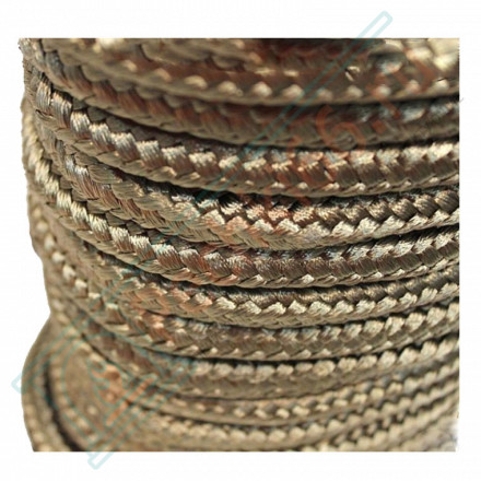 Базальтовый термостойкий шнур, круглый 2м. d=8 мм. до +700 C° (Россия)