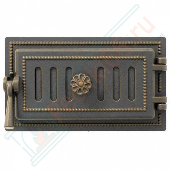 Дверца поддувальная чугунная 236, бронза (Везувий) в Кургане
