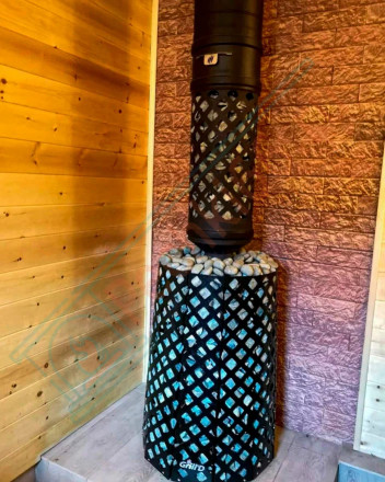 Дровяная банная печь Grill'D Violet World Steel Long Window Max