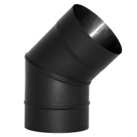 Отвод VBR 45º черный (НЕРЖ-439/0,8) d-200 (Вулкан)