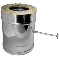 Задвижка повортная V50R с изол (AISI-321/0,8-AISI-304/0,5) d-160/260 (Вулкан-Cerablanket)