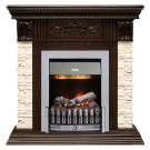 Электрокаминокомплект Luxemburg (каменный) - Сланец/Темный дуб с очагом Danville Chrome FB2 Электрокаминокомплект Luxemburg (каменный) - Сланец/Темный дуб с очагом Danville Chrome FB2