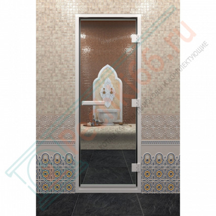Стеклянная дверь DoorWood Хамам Прозрачное 2100х700 (по коробке)