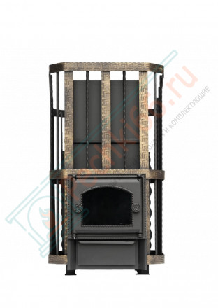 Печь для бани "Сибирь-25" без ВТК с закрытой каменкой (Сибирь-Премиум)
