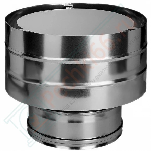 Дефлектор на трубу с изол (НЕРЖ-439/0,5-НЕРЖ-439/0,5) d-120/200 (Дымок) в Кургане