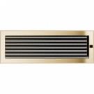Вентиляционная решетка для камина с жалюзи 170х480, позолоченная (FireWay)