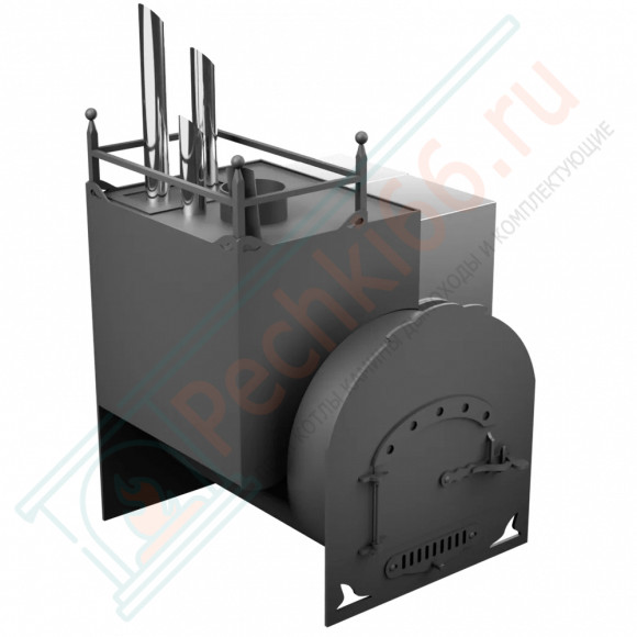 Банная печь Горыныч Мини З/К, под бак 60 л, закрытая каменка с парогенератором (ТермоСфера)