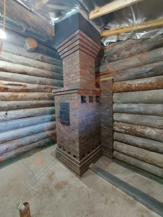 Газовая банная печь из нержавеющей стали № 06-ГТ 80 (Тройка) до 80 м3