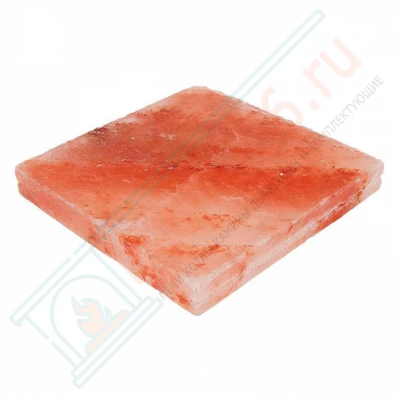 Плитка из гималайской розовой соли 200x200x25 мм шлифованная (с пазом) в Кургане