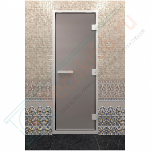 Стеклянная дверь DoorWood Хамам Сатин 200х70 (по коробке) в Кургане