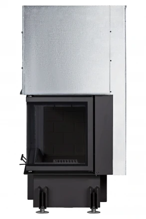 Топка Дельта 800 RB два стекла правая принтинг черный шамот (Экокамин)