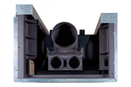 Топка Дельта 800 RB два стекла правая принтинг черный шамот (Экокамин)