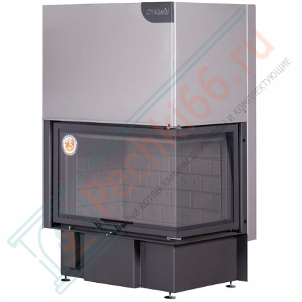 Топка Дельта 800 RB два стекла правая принтинг черный шамот (Экокамин)