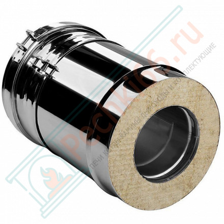 Труба V50R телескопическая с изол L=260-380 (AISI-321/0,8-AISI-304/0,5) d-150/250 (Вулкан-Cerablanket)