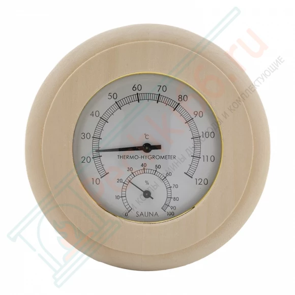 Термогигрометр ТН-10-L липа, круг (212F) в Кургане
