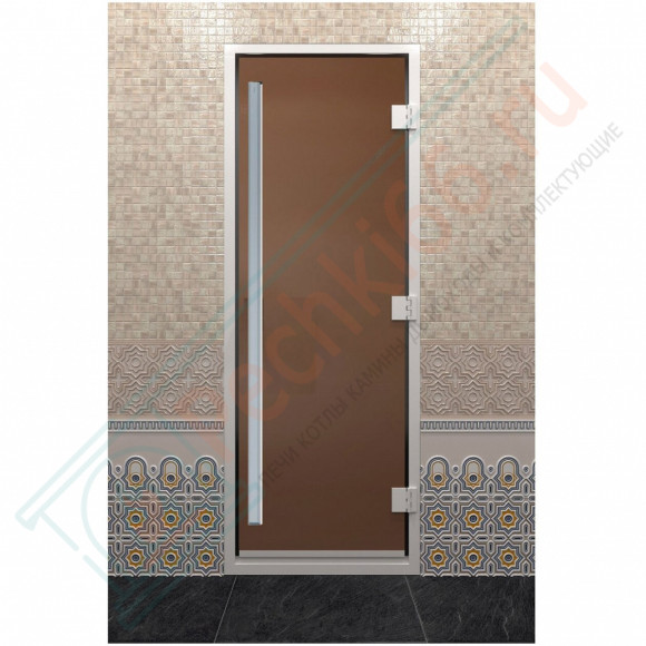 Стеклянная дверь DoorWood «Хамам Престиж Бронза матовая» 2000х800 мм в Кургане
