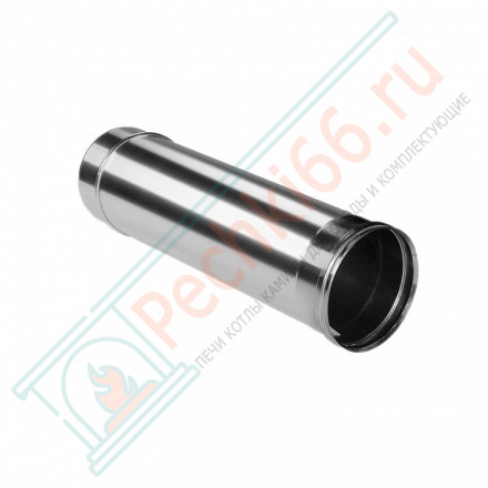 Труба прямая L=500 без изол (НЕРЖ-321/0,8) d-200 (Дымок-Lux)