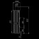Дымоход с регистром Жадеит перенесённый рисунок, d-115, L=1000 мм (Feringer) в Кургане