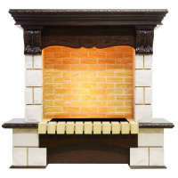 Портал Pierre Luxe угловой - Темный дуб / Шампань (Высота 1035мм)