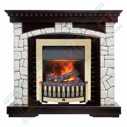 Электрический Каминокомплект Glasgow - Венге / Белый с очагом Danville Brass FB2